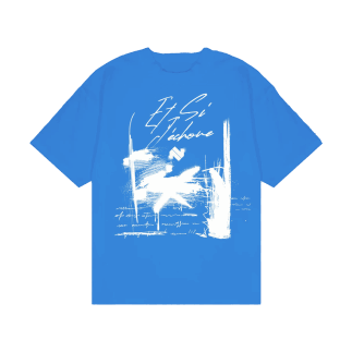 ET SI J'ECHOUE - T-shirt bleu royale