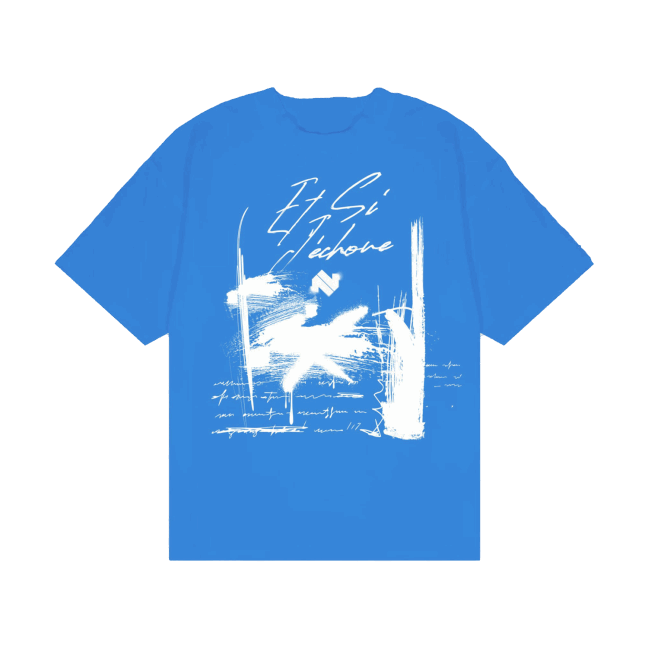 ET SI J'ECHOUE - T-shirt bleu royale